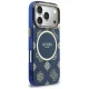 Guess IML Peony Dot MagSafe dėklas iPhone 17 Pro telefonui, mėlynas