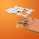 Etteri kameros apsauginis stiklas iPhone 17 Pro / 17 Pro Max, oranžinis
