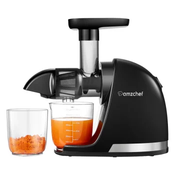 Lėtaeigė sulčiaspaudė Amzchef ZM1501-BK-SM, juoda