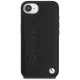 BMW Leather Hot Stamp dėklas, skirtas iPhone 16e, juodas