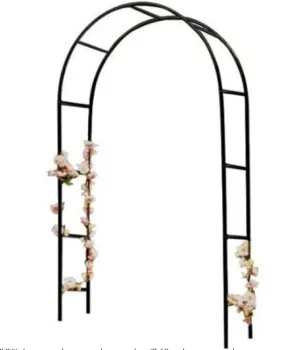 Metalinė sodo pergola LUARO arka 240 x 140 cm, juoda