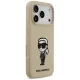 Karl Lagerfeld Silicone Karl Sketch & Logo MagSafe dėklas, skirtas iPhone 17 Pro, rudas