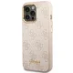 Guess dėklas iPhone 14 Pro Max telefonui 4G Vintage Gold Logo, rožinis