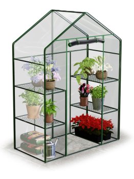 Garden Greenhouse with Shelves Plonos 4922 140x70x195cm