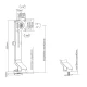 Maclean MC-853 stalinis monitoriaus laikiklis, 17\"-32\", iki 8 kg, juodas