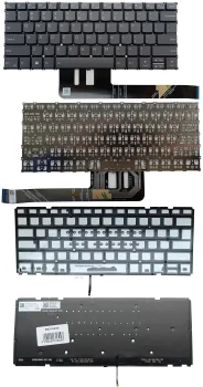 Klaviatūra Lenovo Yoga 7 14IRL8 su apšvietimu, US, juoda / pilka