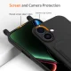 Juodas TPU dėklas su kortelių dėklu ir dirželiu skirtas iPhone 17