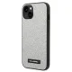 Karl Lagerfeld dėklas iPhone 14 Plus telefonui, sidabrinis