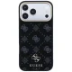Guess Peony 4G Small Logo MagSafe dėklas telefonui iPhone 17 Pro / 18 Pro, Juodas