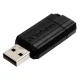 USB atmintinė Verbatim Store \'n\' Go PinStripe 128GB USB 2.0 juoda 49071