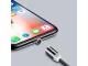 Magnetic Charging Cable 3-in-1 Micro USB / Type-C / Lightning, 1m, Black