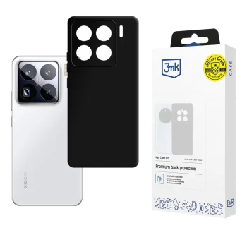 „3Mk Matt Case Pro“ dėklas „Xiaomi 15 Pro“ telefonui, juodas