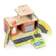 ECOTOYS medinis gaisrinės rinkinys „du viename“ su priedais