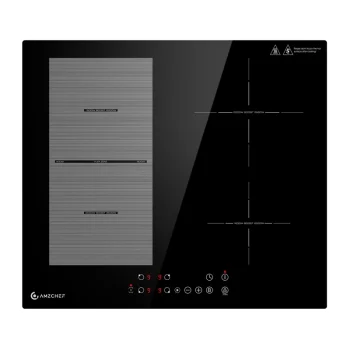Įmontuojama indukcinė kaitlentė AMZCHEF CE-FS-I72S-FFDD07 4 zonų 7200W Flex Zone juoda