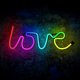 LED neono iškaba Forever Light FLRN01 LOVE RGB su nuotolinio valdymo pultu