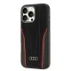 Audi odinis dėklas su MagSafe skirtas iPhone 16 Pro Max, juodas / raudonas