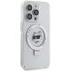 Karl Lagerfeld dėklas iPhone 15 Pro Max su MagSafe Ringstand, baltas