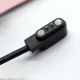 Magnetinis išmaniųjų laikrodžių įkroviklis HUL-01 2-pin 2.8mm, 60cm, juodas