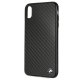 BMW Signature Carbon dėklas iPhone XS Max telefonui, juodas