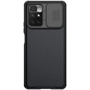 Nillkin CamShield Pro dėklas Xiaomi Redmi 10 telefonui su kameros apsauga, juodas