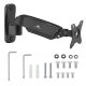 Sieninis monitoriaus laikiklis Maclean MC-979, 17–32\", 9 kg, juodas