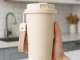Automatinis maišantis puodelis 350 ml USB, smėlinis