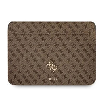 Guess 13" nešiojamojo kompiuterio dėklas 4G Big Logo, rudas