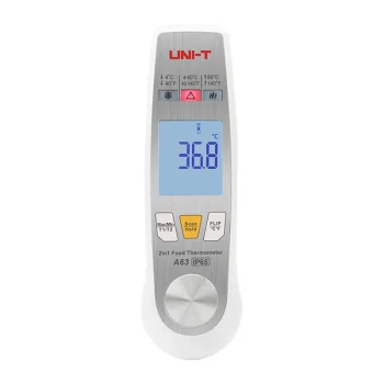 Maisto termometras Uni-T A63 2-in-1 su IR ir zondu