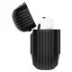 Ausinių dėklas Spigen Rugged Armor, skirtas AirPods 4, juodas