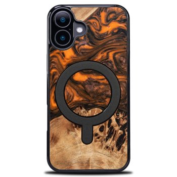 Bewood Unique case for iPhone 16 - Orange with MagSafe