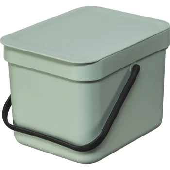 Brabantia Sort & Go šiukšliadėžė, 6 l, Jade Green