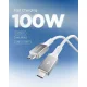 Spigen Essential EB10015CC USB-C į USB-C laidas 100W 150cm, baltas