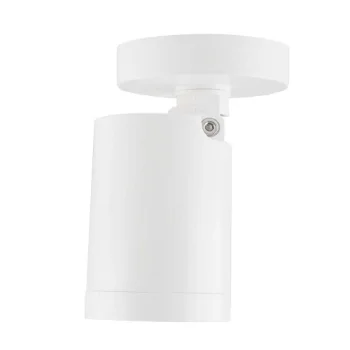 Virštinkinis LED lempos korpusas GU10, apvalus, baltas (95 mm)