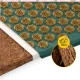 4FIZJO ECO akupresūros kilimėlis su pagalve ir krepšiu, žalias / auksas