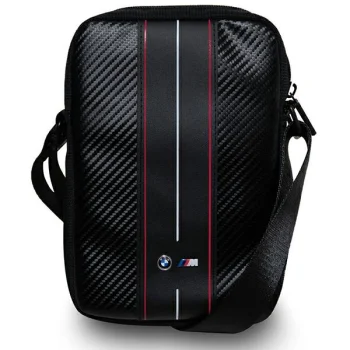 BMW Carbon & Red Stripe planšetinio kompiuterio krepšys iki 10 colių, juodas