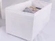 Underwear and Bra Drawer Organizer, 28x14x13 cm, White