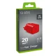Sbs 20W GaN tinklo įkroviklis Power Delivery, USB-C, raudonas