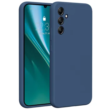 Etteri Silicone Case dėklas, skirtas Samsung Galaxy A34 5G, tamsiai mėlynas