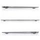 Tech-Protect SmartShell dėklas MacBook Air 13\" M2/M3, permatomas su blizgučiais