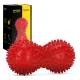 4FIZJO Spiky Peanut Massage Ball for Trigger Point Therapy, Red
