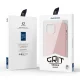 Dux Ducis Grit dėklas iPhone 14 Plus, eko oda, MagSafe, rožinis