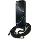 Guess 4G Big Logo Cord Strap Crossbody dėklas iPhone 17, juodas