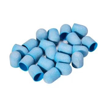 Exo Blue Abrasive Caps 13mm Grit 220, 20 Pcs