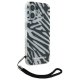 Karl Lagerfeld dėklas iPhone 16 telefonui IML Zebra Pattern & Cord, juodas