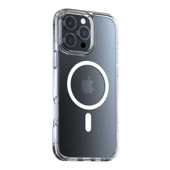 Dėklas Torras Diamond-Mag skirtas iPhone 16 Pro Max, skaidrus