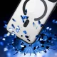 Dėklas „iPhone 17 Pro“ 3Mk Satin Armor MagCase, skaidrus juodas