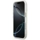 Guess IML Shell Script Metal MagSafe Dėklas iPhone 17 Pro Max, Baltas