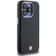 BMW Signature Wrapped Metal MagSafe dėklas telefonui iPhone 15 Pro, juodas