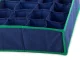 Drawer Organiser for Underwear and Socks, 12 Compartments, Navy