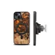Bewood iPhone 15 Plus dėklas Unique Orange, medis ir derva, oranžinė / juoda
